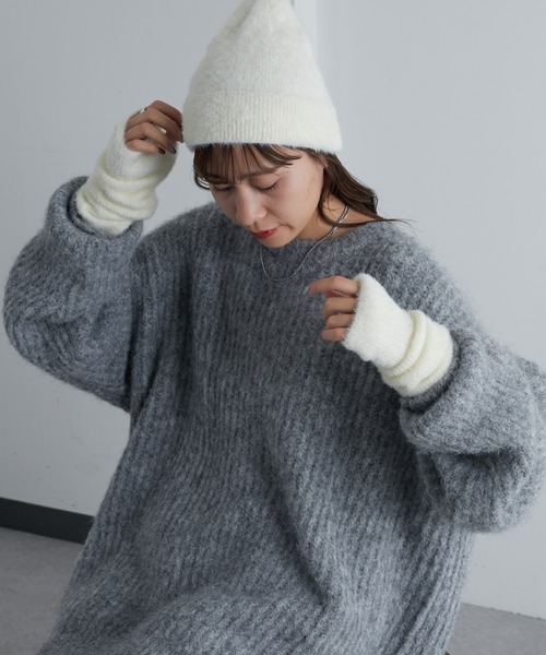 COLONY 2139（コロニートゥーワンスリーナイン）の「シャギーアームウォーマー（アームカバー・レディース・ベージュ/シルバー/アイボリー/ブラック・FREE）」の9枚目の写真