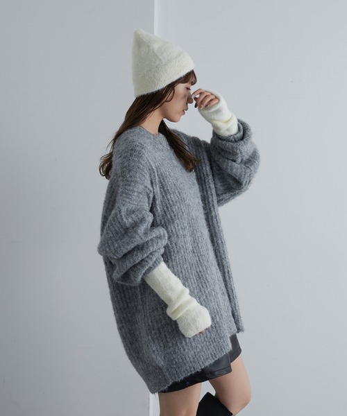 COLONY 2139（コロニートゥーワンスリーナイン）の「シャギーアームウォーマー（アームカバー・レディース・ベージュ/シルバー/アイボリー/ブラック・FREE）」の15枚目の写真