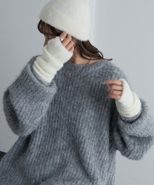 COLONY 2139（コロニートゥーワンスリーナイン）の「シャギーアームウォーマー（アームカバー・レディース・ベージュ/シルバー/アイボリー/ブラック・FREE）」の11枚目の写真