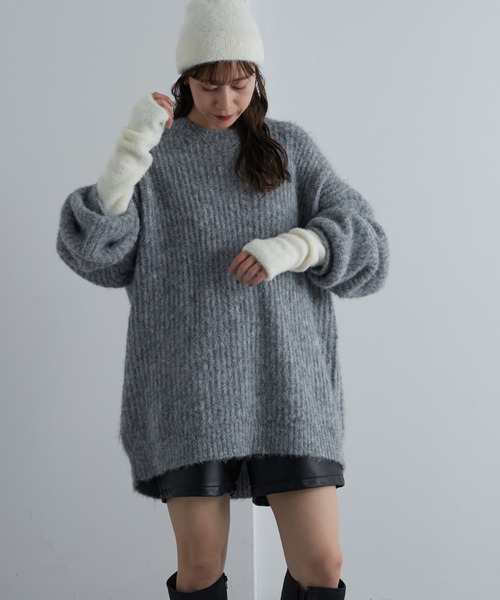 COLONY 2139（コロニートゥーワンスリーナイン）の「シャギーアームウォーマー（アームカバー・レディース・ベージュ/シルバー/アイボリー/ブラック・FREE）」の13枚目の写真