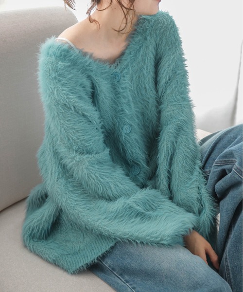 セール】シャギーニットカーディガン（ニット/セーター）｜SUGAR