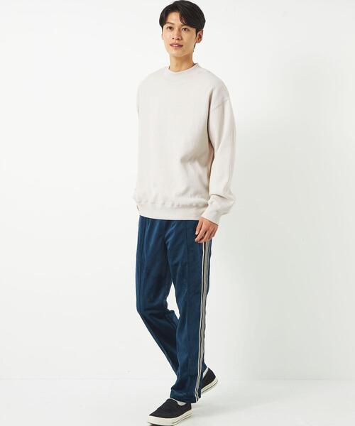 green label relaxing（グリーンレーベルリラクシング）の「ハリヌキ モックネック スウェット（スウェット・メンズ・ライトグレー/ライトブルー/ダークグレー・XL/M/S/L）」の5枚目の写真