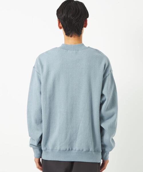 green label relaxing（グリーンレーベルリラクシング）の「ハリヌキ モックネック スウェット（スウェット・メンズ・ライトグレー/ライトブルー/ダークグレー・XL/M/S/L）」の9枚目の写真