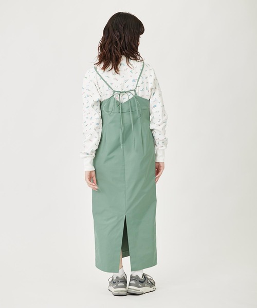 MILKFED.（ミルクフェド）の「JUMPER SKIRT（ワンピース・レディース・ブラック/グリーン/ベージュ・ONE SIZE）」の5枚目の写真