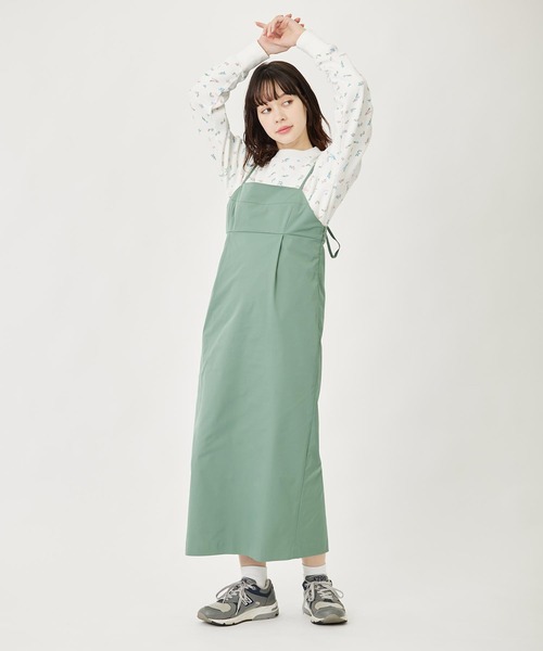 MILKFED.（ミルクフェド）の「JUMPER SKIRT（ワンピース・レディース・ブラック/グリーン/ベージュ・ONE SIZE）」の13枚目の写真