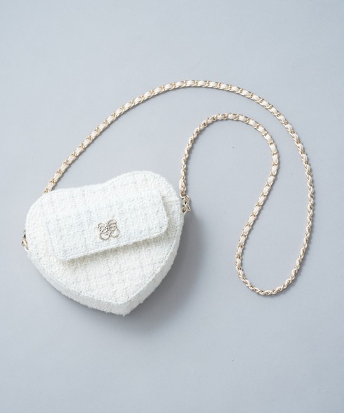 Seemi. byNICECLAUP（ シーミーバイナイスクラップ）の「【Seemi.】Seemiハートキルティングポシェット（ショルダーバッグ・レディース・ブラック/レッド/アイボリー/ホワイト系その他/ベージュ/サックスブルー・FREE）」の3枚目の写真