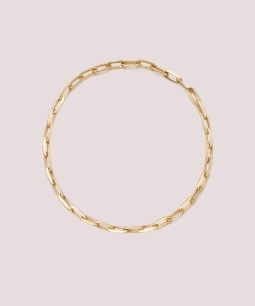 PAS TIERRA（パティエラ）の「【Ray】K18ミラーアズキチェーンピンキーリング（リング・レディース・イエローゴールド・MEDIUM/SMALL/LARGE）」の2枚目の写真