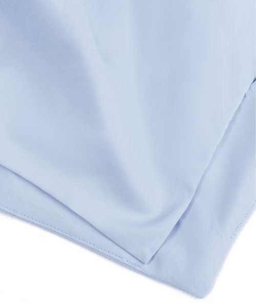 JNBY(ジェーエヌビーワイ)の「Knotted Cotton-poplin Shirt(シャツ/ブラウス・レディース・ブルー/ホワイト・38/40)」の8枚目の写真