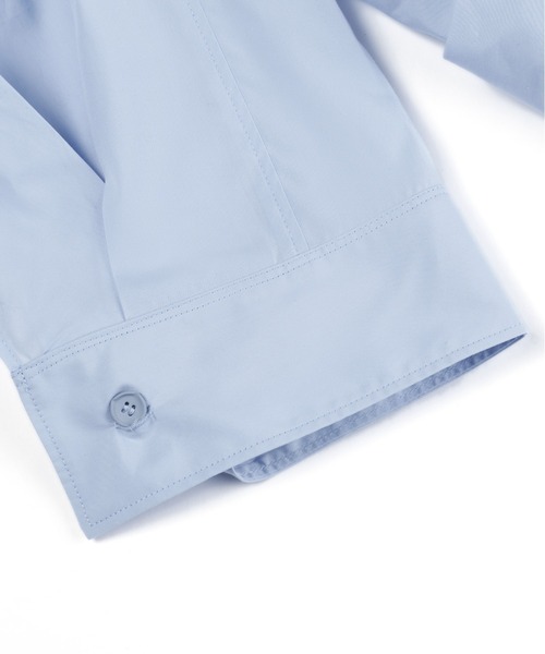 JNBY(ジェーエヌビーワイ)の「Knotted Cotton-poplin Shirt(シャツ/ブラウス・レディース・ブルー/ホワイト・38/40)」の9枚目の写真