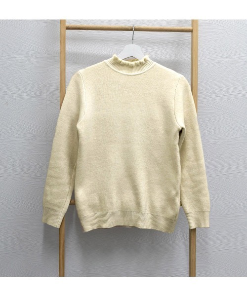 Miniministore(ミニミニストア)の「裏起毛 メロウニットトップス ハイネック(ニット/セーター・レディース・オフホワイト/グレー/ベージュ/ブラック/ブラウン・フリー)」の19枚目の写真