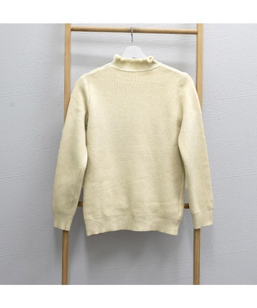 Miniministore(ミニミニストア)の「裏起毛 メロウニットトップス ハイネック(ニット/セーター・レディース・オフホワイト/グレー/ベージュ/ブラック/ブラウン・フリー)」の20枚目の写真