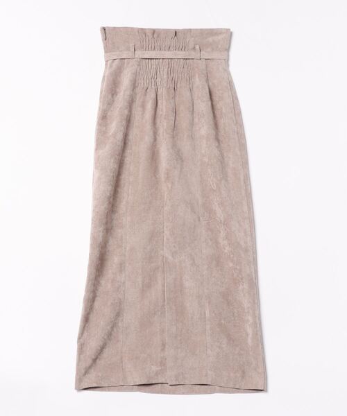 mysty woman(ミスティウーマン)の「ベルテッドハイウエストナロースカート 101950(スカート・レディース・ブラウン/ブラック/モカ・FREE)」の17枚目の写真