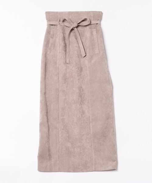 mysty woman(ミスティウーマン)の「ベルテッドハイウエストナロースカート 101950(スカート・レディース・ブラウン/ブラック/モカ・FREE)」の18枚目の写真