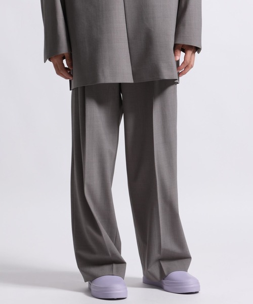 STERNBERG(スタンバーグ)の「STERNBERG/2タックワイドパンツ/991835(スラックス・メンズ・ブラック/グレー・LARGE/SMALL/MEDIUM)」の16枚目の写真