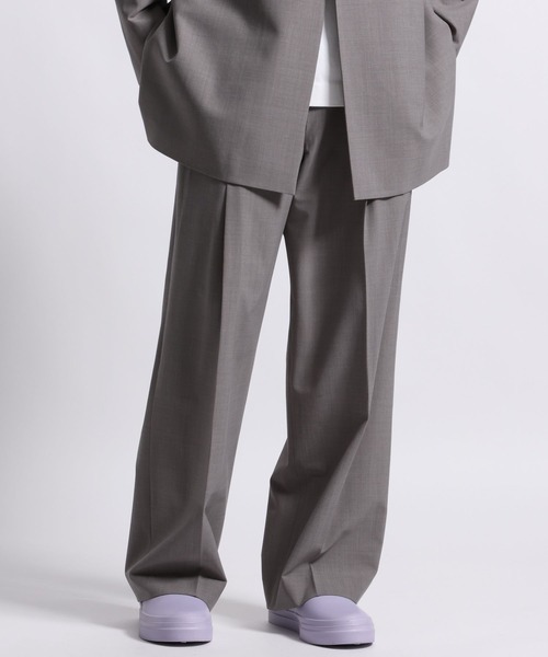 STERNBERG 2タックワイドパンツ ブラック STERNBERG（スタンバーグ）の「STERNBERG/2タックワイドパンツ