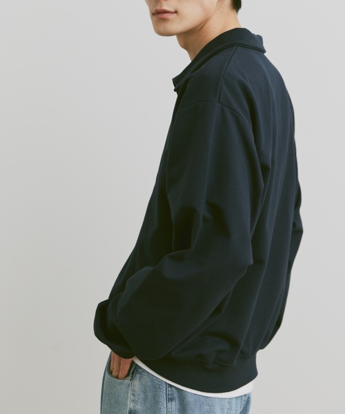 flaner（フラネ）の「Loose skipper sweat / ルーズスキッパースウェット（スウェット・レディース・チャコールグレー/アイボリー/ネイビー・LARGE/MEDIUM）」の22枚目の写真