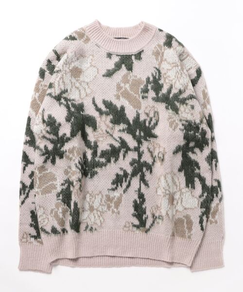 semantic design(セマンティックデザイン)の「【オーバーサイズ】セマンティックデザイン モヘアタッチ フラワー クルーニット(ニット/セーター・メンズ・ブラック/ライトグレー・MEDIUM/LARGE)」の11枚目の写真