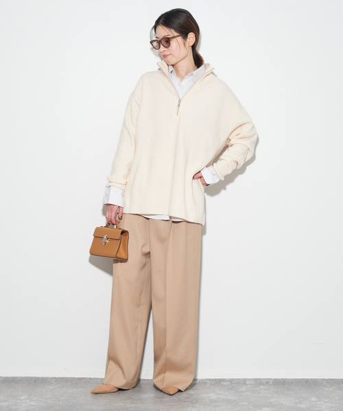 セール】リョウアゼハーフジッププルオーバー（ニット/セーター