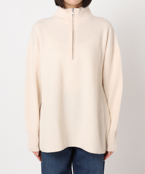 セール】リョウアゼハーフジッププルオーバー（ニット/セーター