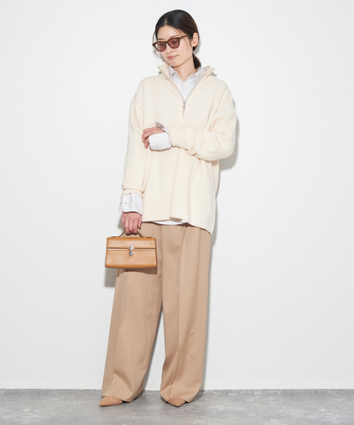 セール】リョウアゼハーフジッププルオーバー（ニット/セーター