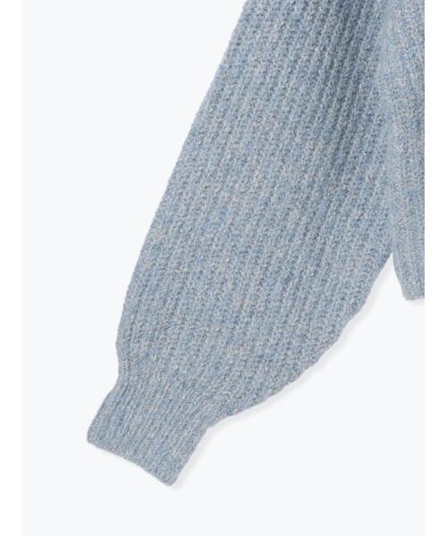 Samansa Mos2（サマンサ モスモス）の「ラメニットリボンカーディガン（カーディガン/ボレロ・レディース・ブルー/キナリ/モカ・F）」の16枚目の写真