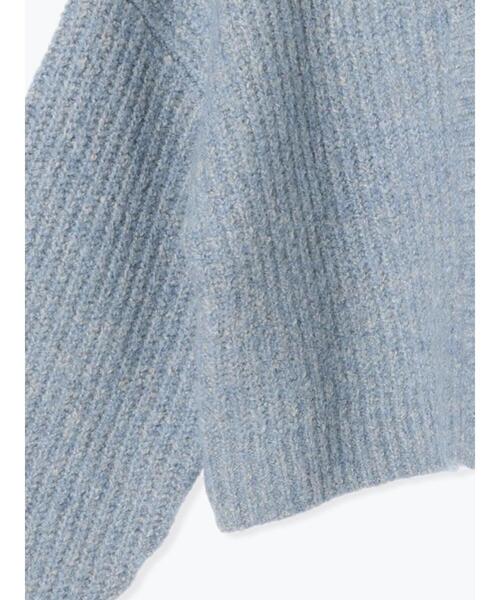 Samansa Mos2（サマンサ モスモス）の「ラメニットリボンカーディガン（カーディガン/ボレロ・レディース・ブルー/キナリ/モカ・F）」の17枚目の写真