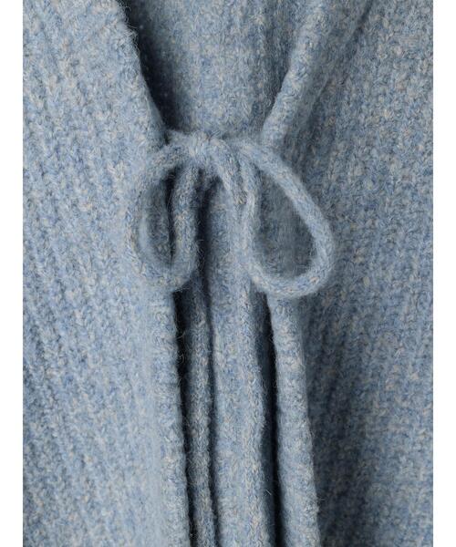 Samansa Mos2（サマンサ モスモス）の「ラメニットリボンカーディガン（カーディガン/ボレロ・レディース・ブルー/キナリ/モカ・F）」の20枚目の写真