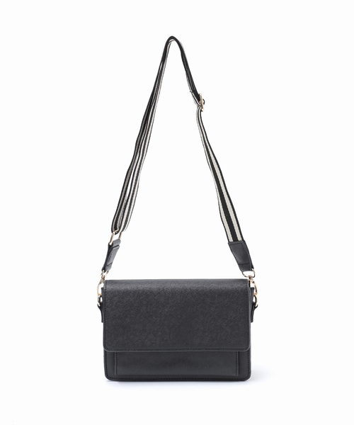 B.C STOCK(ベーセーストック)の「《追加2》ラインテープショルダー(ショルダーバッグ・レディース・ブラック/キャメル・FREE)」の10枚目の写真