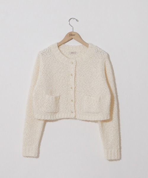 flower(フラワー)の「バブルニットカーディガン(ニット/セーター・レディース・ホワイト/ピンク・FREE)」の19枚目の写真
