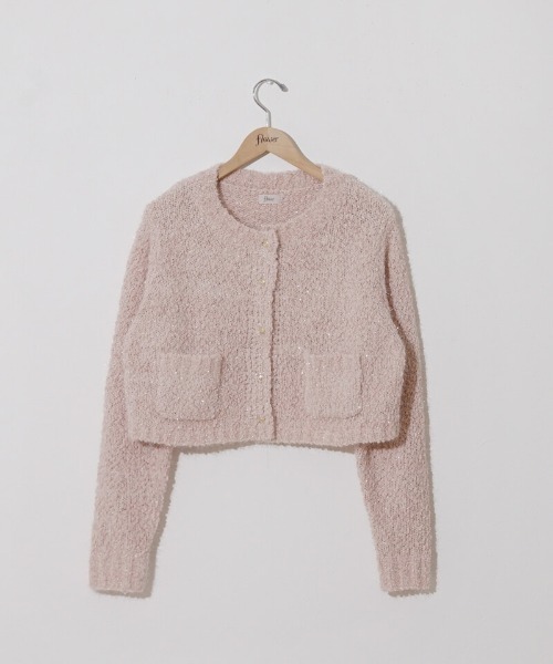 flower(フラワー)の「バブルニットカーディガン(ニット/セーター・レディース・ホワイト/ピンク・FREE)」の18枚目の写真