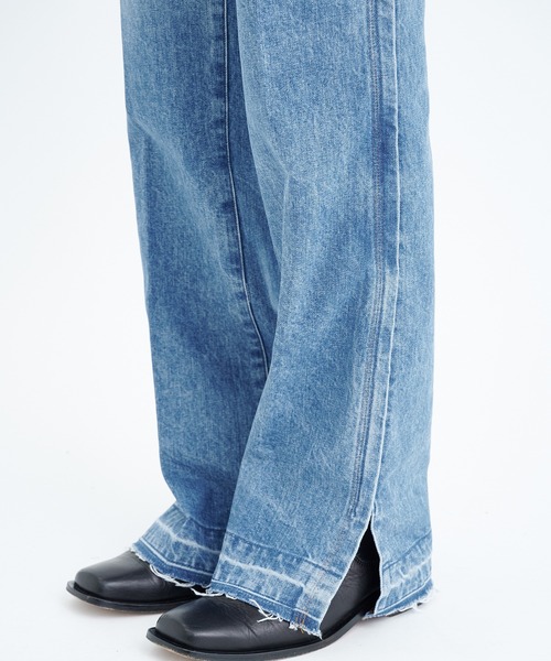 TOGA VIRILIS(トーガ ビリリース)のZip denim pants BLUEの通販