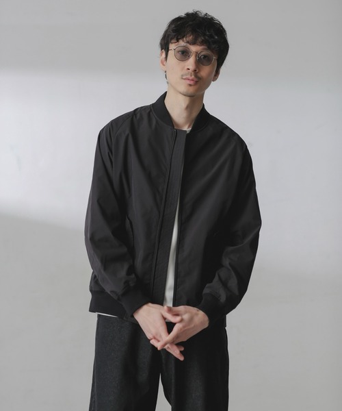 NANO universe（ナノユニバース）の「コットンライクウェザーMA-1（MA-1・メンズ・ブラック/カーキ/ベージュ・L/S/M）」の20枚目の写真