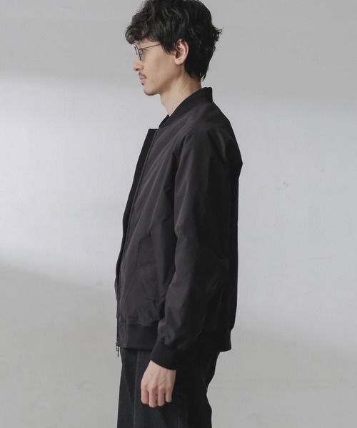 NANO universe（ナノユニバース）の「コットンライクウェザーMA-1（MA-1・メンズ・ブラック/カーキ/ベージュ・L/S/M）」の13枚目の写真