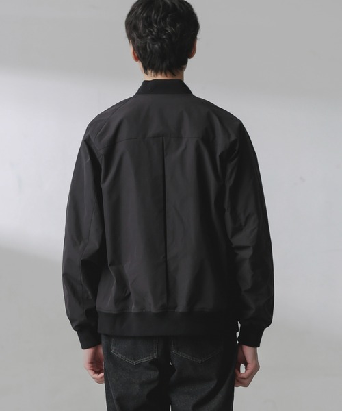 NANO universe（ナノユニバース）の「コットンライクウェザーMA-1（MA-1・メンズ・ブラック/カーキ/ベージュ・L/S/M）」の14枚目の写真