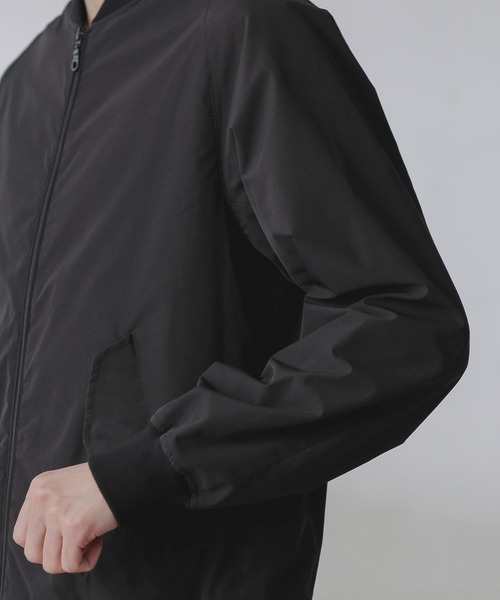 NANO universe（ナノユニバース）の「コットンライクウェザーMA-1（MA-1・メンズ・ブラック/カーキ/ベージュ・L/S/M）」の17枚目の写真