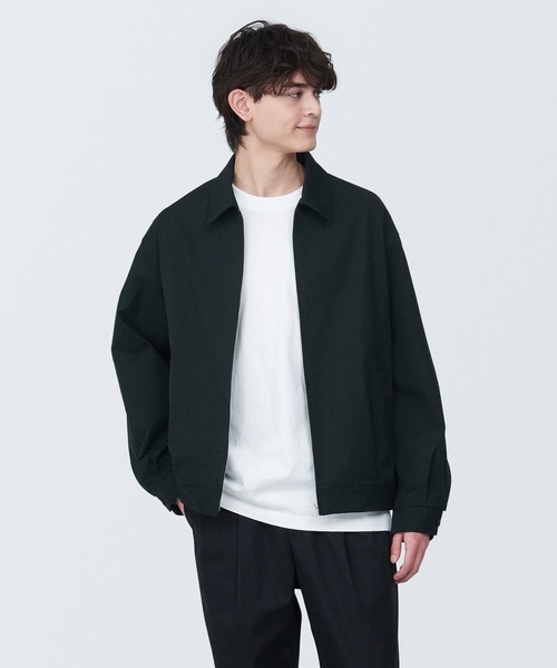 【M】MUJILABO ナイロンワークブルゾン 2025AW 新品未使用 新品】無印 MUJI Labo 紳士 ナイロンワークブルゾン 黒色 L