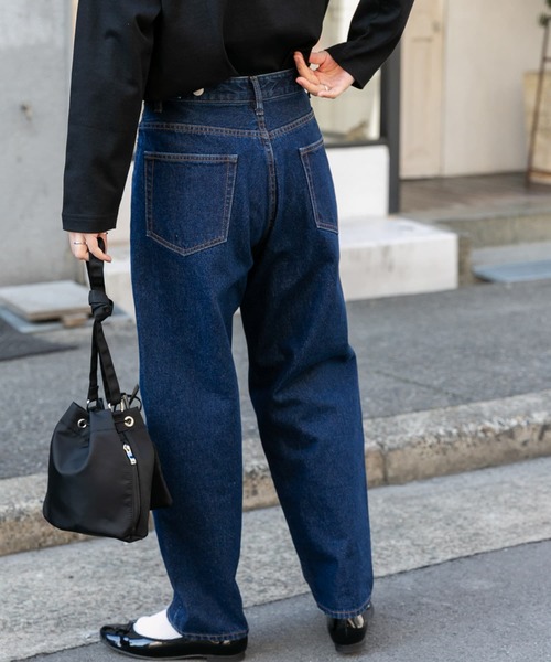 FORK&SPOON（フォークアンドスプーン）の「FORK&SPOON　JFDルーズテーパードパンツ（デニムパンツ・レディース・ワンウォッシュ/ブルー系その他・1/2）」の7枚目の写真