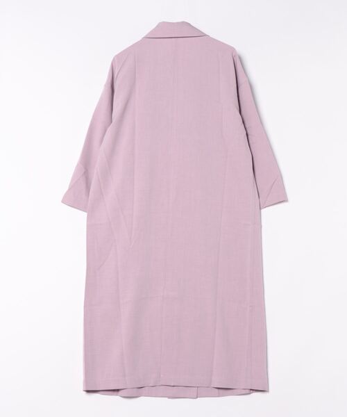 Bou Jeloud(ブージュルード)の「ワイドカラーチェスターコート(チェスターコート・レディース・ピンク/ライム/ホワイト系その他・38)」の4枚目の写真