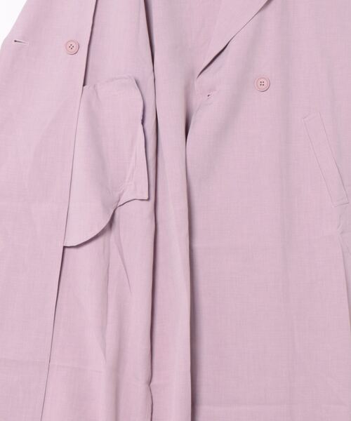 Bou Jeloud(ブージュルード)の「ワイドカラーチェスターコート(チェスターコート・レディース・ピンク/ライム/ホワイト系その他・38)」の5枚目の写真