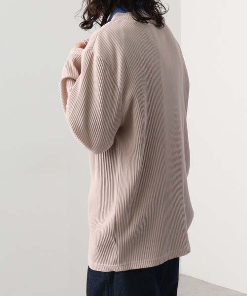 EVOLUTION(エボリューション)の「Pleated mode cardigan / プリーツカーディガン unisex(カーディガン/ボレロ・メンズ・ベージュ/ブラウン/ブラック/アイボリー・XL/M/L)」の6枚目の写真