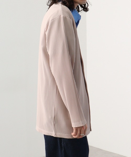 EVOLUTION(エボリューション)の「Pleated mode cardigan / プリーツカーディガン unisex(カーディガン/ボレロ・メンズ・ベージュ/ブラウン/ブラック/アイボリー・XL/M/L)」の8枚目の写真