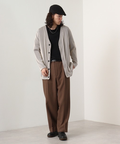 EVOLUTION(エボリューション)の「Pleated mode cardigan / プリーツカーディガン unisex(カーディガン/ボレロ・メンズ・ベージュ/ブラウン/ブラック/アイボリー・XL/M/L)」の14枚目の写真
