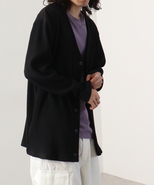 EVOLUTION(エボリューション)の「Pleated mode cardigan / プリーツカーディガン unisex(カーディガン/ボレロ・メンズ・ベージュ/ブラウン/ブラック/アイボリー・XL/M/L)」の19枚目の写真
