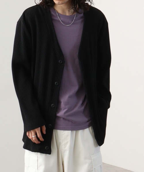 EVOLUTION(エボリューション)の「Pleated mode cardigan / プリーツカーディガン unisex(カーディガン/ボレロ・メンズ・ベージュ/ブラウン/ブラック/アイボリー・XL/M/L)」の15枚目の写真