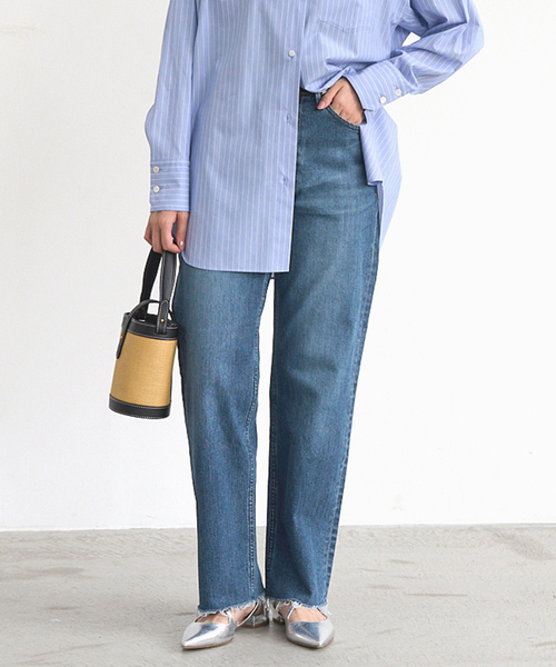 YANUK/ヤヌーク】別注 LEA BOYS ストレートデニムパンツ（デニムパンツ