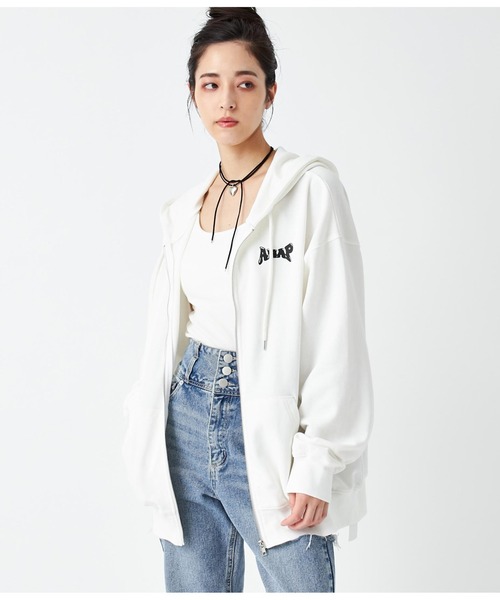 ANAP（アナップ）の「ANAPラメ発泡ジップパーカー（パーカー）」 - WEAR
