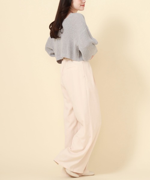 archives（アルシーヴ）の「2WAYリボンTTヤーンニットアンサンブル（アンサンブル・レディース・オレンジ/グリーン/ブルーグレー/アイボリー・MEDIUM）」の15枚目の写真