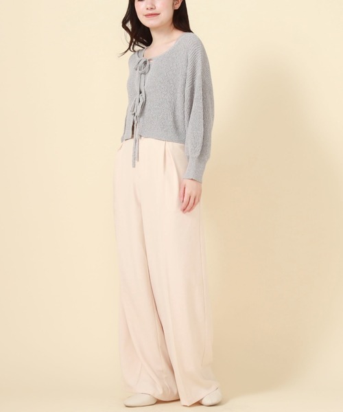 archives（アルシーヴ）の「2WAYリボンTTヤーンニットアンサンブル（アンサンブル・レディース・オレンジ/グリーン/ブルーグレー/アイボリー・MEDIUM）」の17枚目の写真