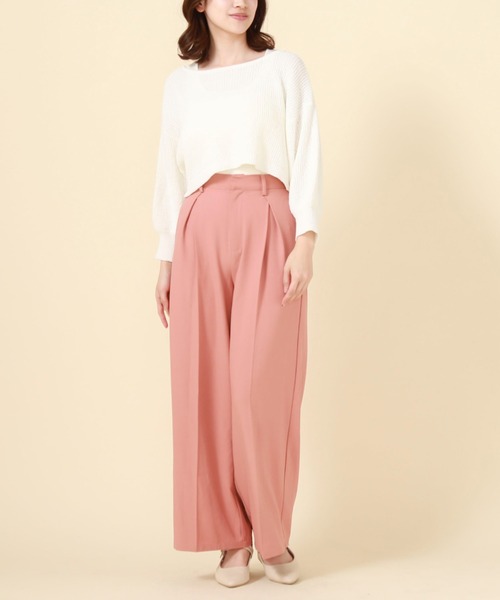 archives（アルシーヴ）の「2WAYリボンTTヤーンニットアンサンブル（アンサンブル・レディース・オレンジ/グリーン/ブルーグレー/アイボリー・MEDIUM）」の8枚目の写真