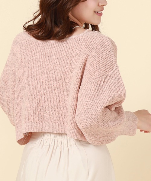 archives（アルシーヴ）の「2WAYリボンTTヤーンニットアンサンブル（アンサンブル・レディース・オレンジ/グリーン/ブルーグレー/アイボリー・MEDIUM）」の20枚目の写真